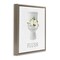 Stupell Industries Flush Floral Toilet Floating Frame By Lettered and Lined